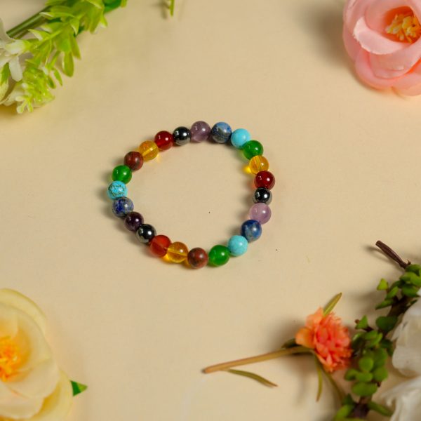 Full 7 Chakra Bracelet for Healing & Balance – Natural Stone Energy Bracelet for Men & Women – Meditation, Yoga & Spiritual Wellness