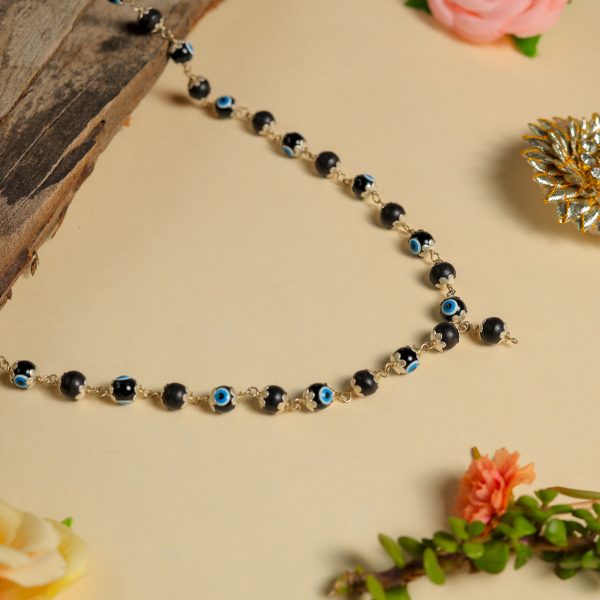 Karungali Evil Eye Silver Plated Mala