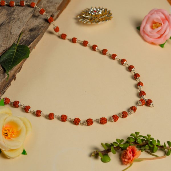 Silver Plated Rudraksha Mala – Divine Protection & Spiritual Elegance