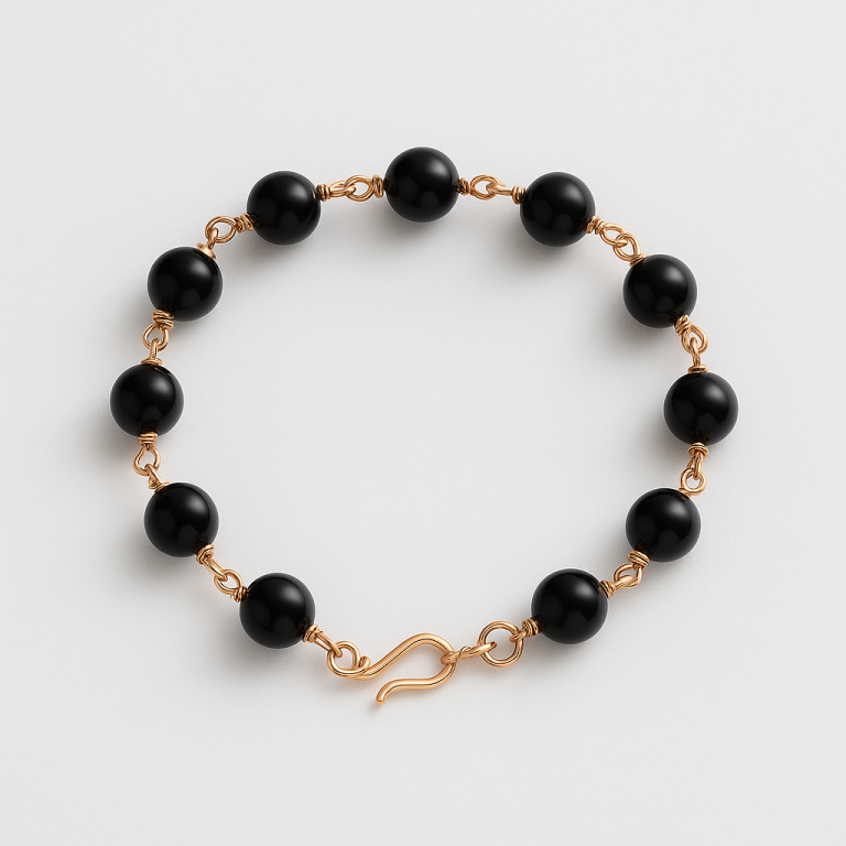 Handmade Karungali Wood & Copper Bracelet