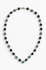 Karungali Evil Eye Silver Plated Mala