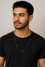 Karungali Evil Eye Silver Plated Mala 3
