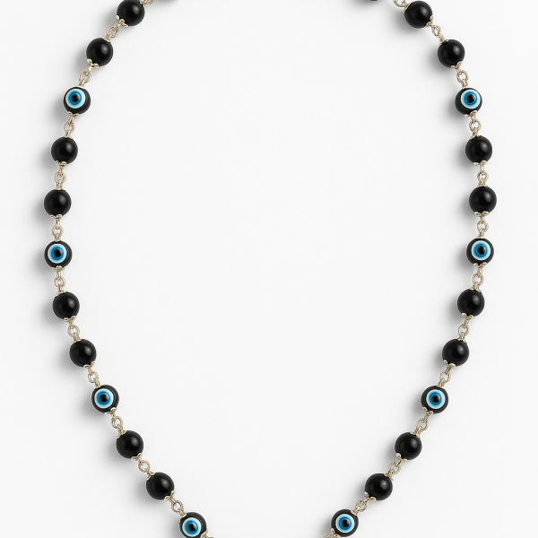 Karungali Evil Eye Silver Plated Mala