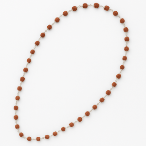 Silver Plated Rudraksha Mala