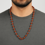 Silver Plated Rudraksha Mala 3